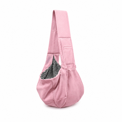 Bolso transportín bandolera Cerquita rosa