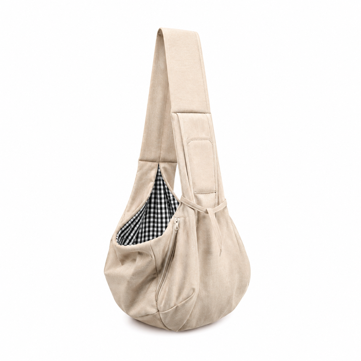 Bolso transportín bandolera Cerquita beige